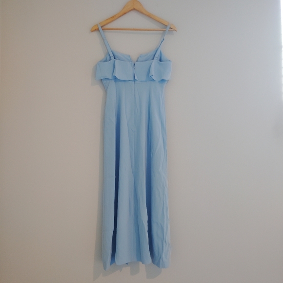 Cinq A Sept Elegant Blue Ruffle Dress - Picture 4 of 6